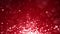 Abstract Shiny Heart Shape Bokeh Red lights Glitter Particles Loop Background Animation.