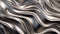 Abstract Silver Metallic Waves - Beautiful 3d Pattern Background
