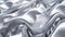 Abstract silver waves background. Metallic texture with fluid curves