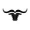 Abstract simple Bull head vector logo