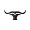 Abstract simple bull head vector logo