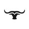Abstract simple bull head vector logo