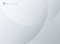 Abstract simple circles overlay white and gray minimal modern elegant background.