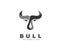 Abstract Simple elegant head bull cow buffalo ox logo design inspiration