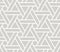 Abstract simple geometric vector seamless pattern with white line triangular texture on grey background. Light gray