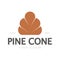 abstract simple pinecone logo design,for business,badge,emblem,pine plantation,pine wood industry,yoga,spa,vector