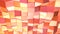 Abstract simple pink orange low poly 3D surface as cybernetic background. Soft geometric low poly motion background of