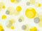 Abstract of simple round bubble yellow geometric pattern background.
