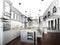 Abstract sketch design of interior kitchen