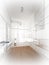 Abstract sketch design of interior walk-in closet