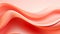 Abstract sleek coral waves design with smooth curves and soft shadows on clean modern background