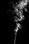 abstract Smoking white. Explosive powder white Smoke on black background
