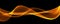 Abstract smooth color wave . Curve flow orange motion illustration