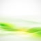 Abstract smooth green flow background, Vector & illustration