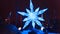 Abstract snowflake illumination.