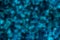 Abstract Snowflake Stars Neon Blue Black Texture