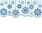 Abstract snowflakes background