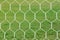 Abstract soccer goal net