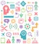 Abstract Social and Media Symbols for Your Infographic or Cover Design