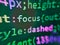 Abstract software process. Programing workflow abstract algorithm concept. Numerical continuous code in green color, program data