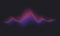 Abstract sound wave. Voice digital waveform, volume voice technology vibrant wave. Music sound energy vector background