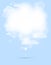 Abstract speech white shining cloud