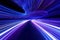 Abstract Speed light trails effect path, fast moving neon futuristic technology background, future virtual reality, motion effect