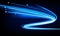 Abstract speed line background with dynamic light fiber cable technology network and Electric car concept innovation background,