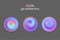 Abstract sphere neon colors gradients isolated