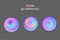 Abstract sphere neon colors gradients isolated