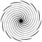 Abstract spiral element. Concentric, radial, radiating lines. Ab