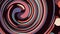 Abstract Spiral shape variety colors seamless loop rotation animation background. Motion dynamic animated colorful joyful cool nic