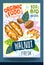 Abstract splash Food label template. Colorful brush stroke. Nuts, vegetables, herbs, spices, package design. Walnut