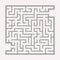 Abstract square maze. Game for kids. Puzzle for children. Find the right path. Labyrinth conundrum. Flat vector illustration