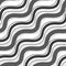 Abstract squiggly line seamless pattern gray monochrome white wave background