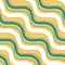 Abstract squiggly line seamless pattern yellow green wave for design
