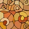 Abstract stained-glass mosaic background