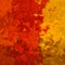 Abstract stained pattern square background vibrant hot chilli orange red and yellow color - modern painting art -