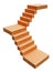 Abstract staircase. Stairs with steps. Stair concept