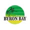 Abstract stamp or sign text Byron Bay, Australia, vector illustration