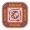 Abstract stamp with the text Authentic Armenian Cuisine written