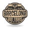 Abstract stamp with text Barcelona, Bus Tours