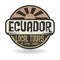 Abstract stamp with text Ecuador, Local Tours