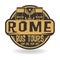 Abstract stamp with text Rome, Bus Tours