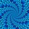 Abstract star mandala decorative pattern blue background square image, illusion art image pattern, background photo