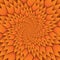 Abstract star mandala decorative pattern orange background square image, illusion art image pattern, background photo