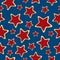 Abstract stars seamless background.