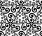 Abstract steampunk seamless hand-drawn pattern.