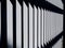 Abstract of Steel Picket Fence in Perspective