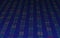 Abstract stock market numbers on screen with dark blue color background